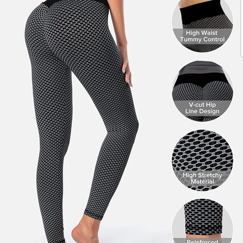 TRENDOUX TIK Tok Leggings for Women - High Waisted Butt Lift Yoga Pants